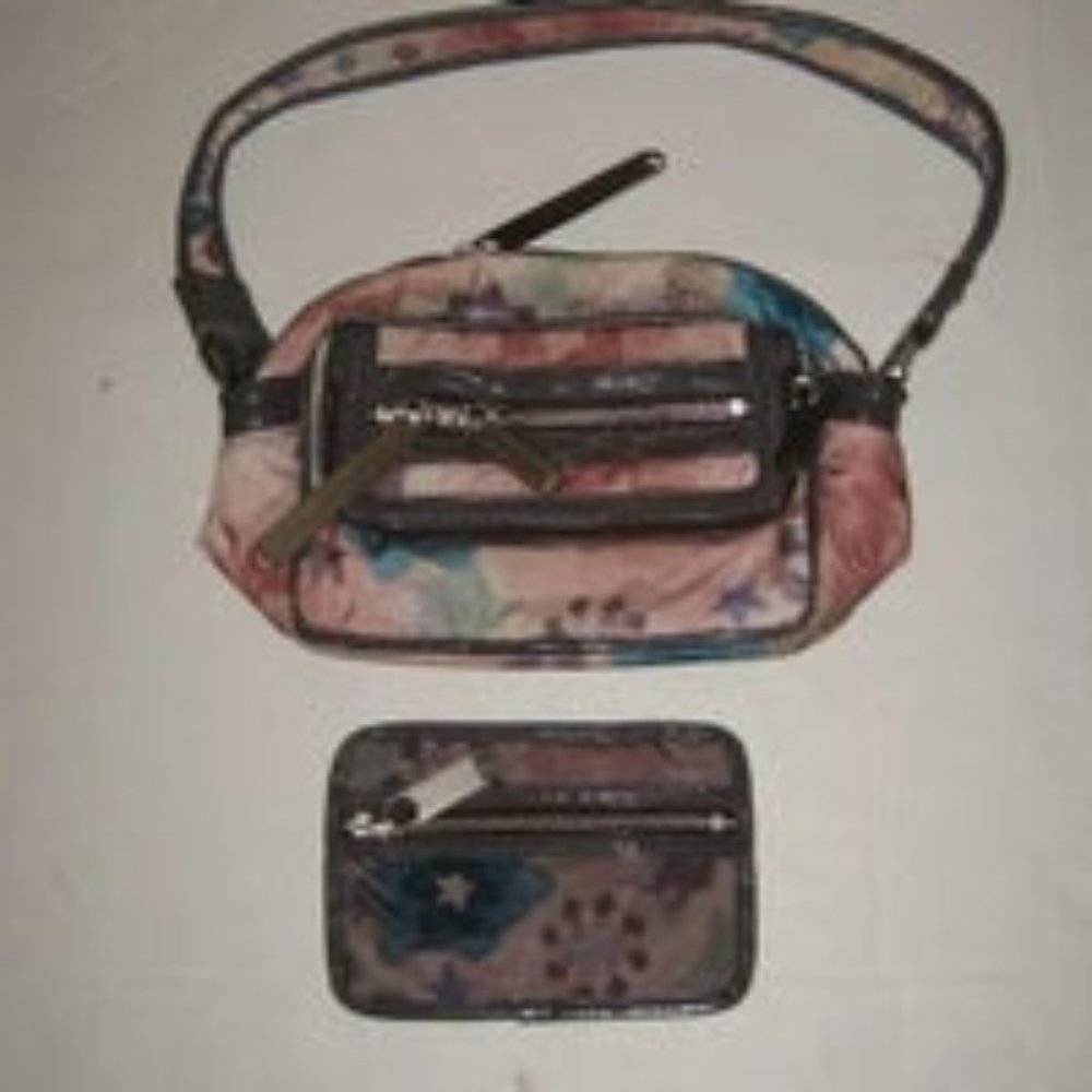 ❤️NEW STELLA MCCARTNEY FOR LESPORTSAC Floral Bag Purse + Wallet